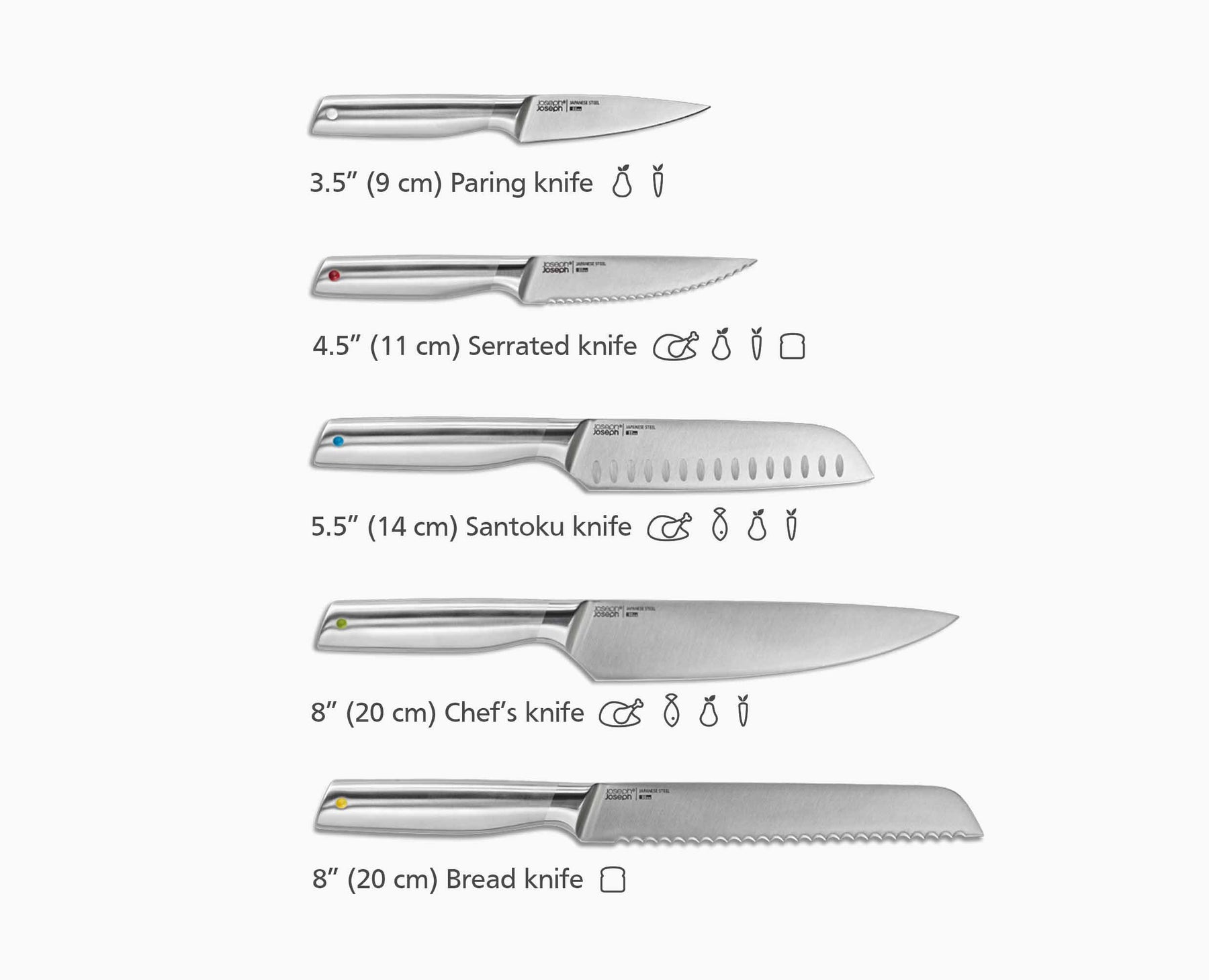 2-piece Bamboo Chopping Board & Knives Set - Image 8