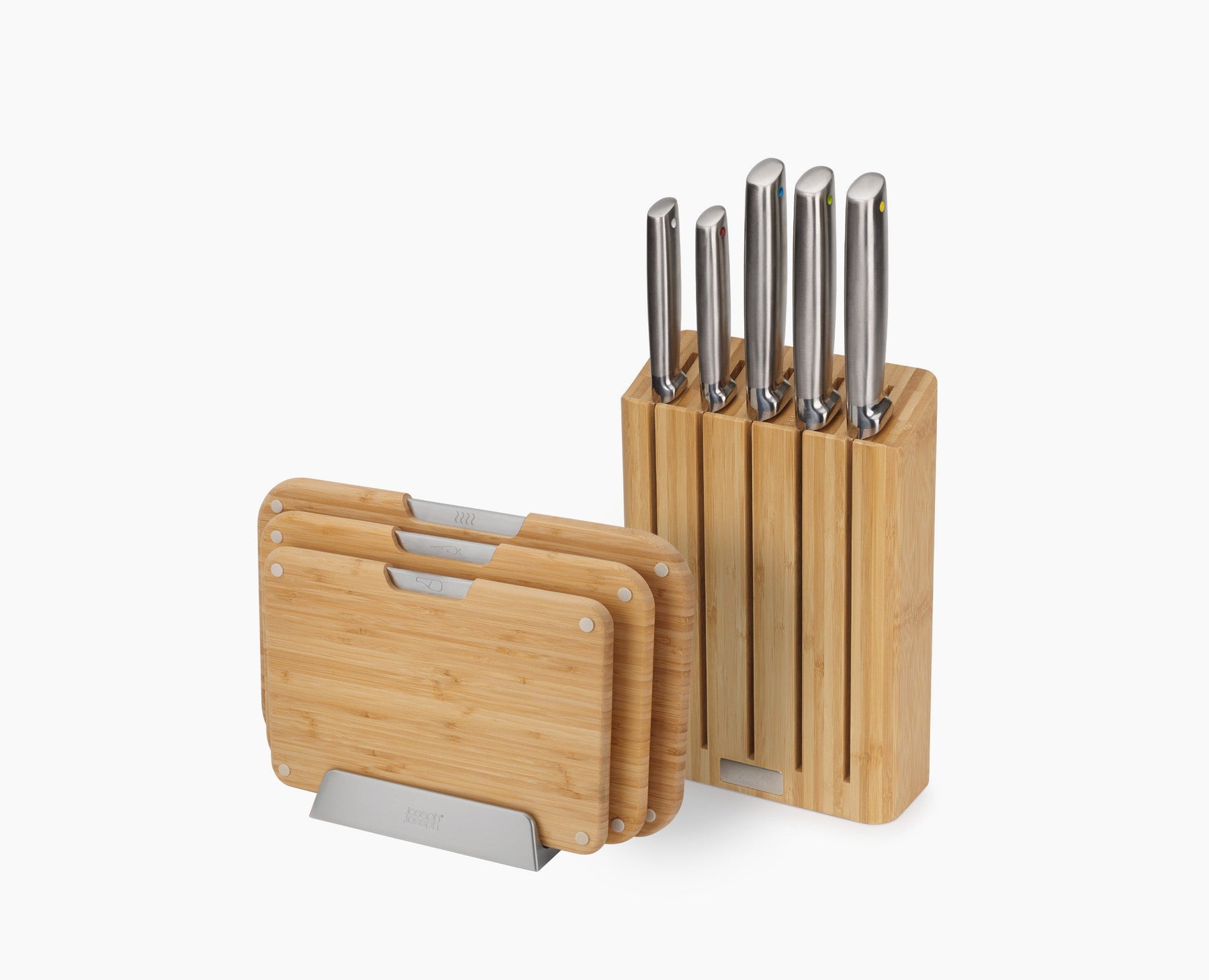 2-piece Bamboo Chopping Board & Knives Set - Image 3