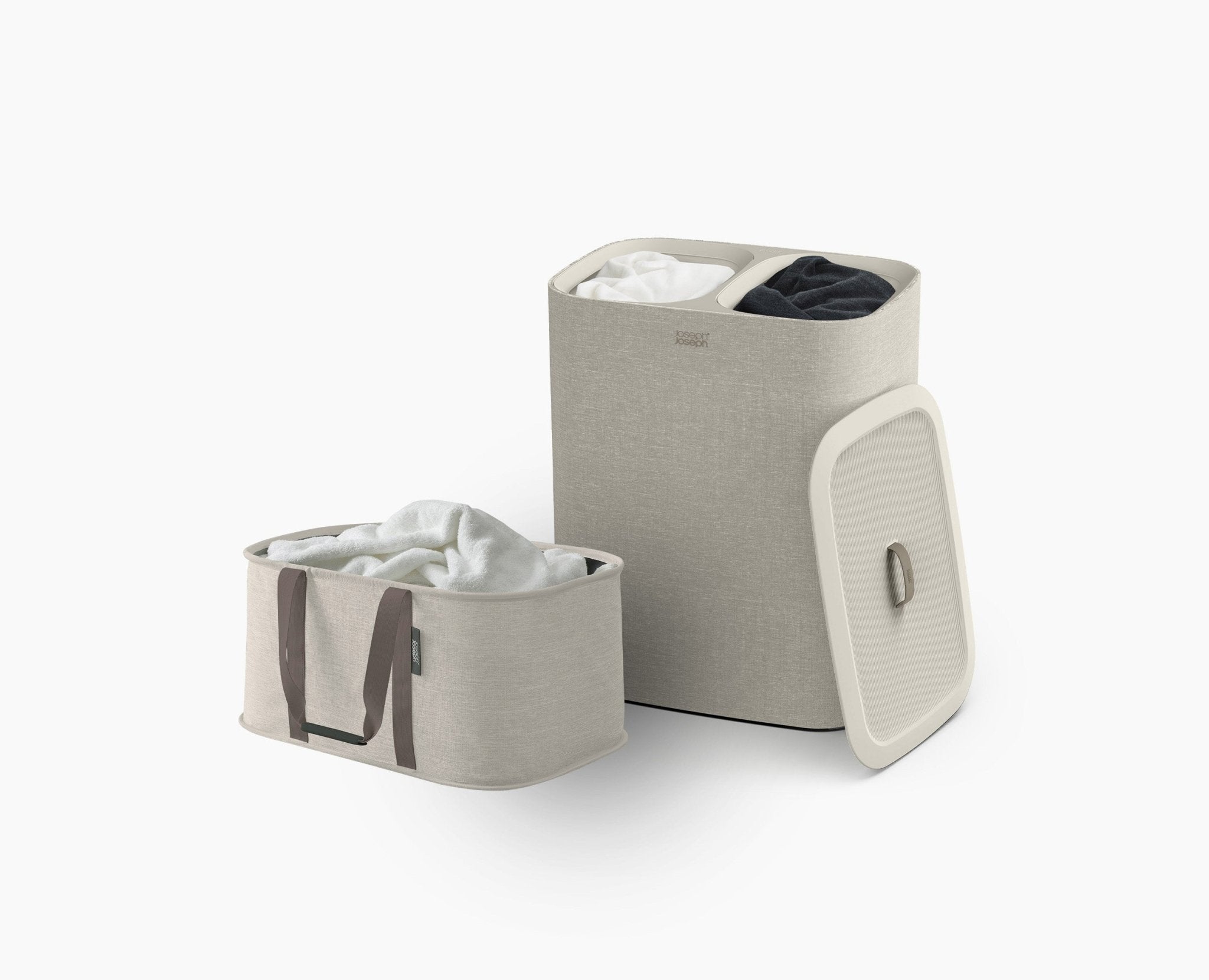 2-teiliges Wäschekorb-Set Tota 90L & Hold-All™ 35L Ecru