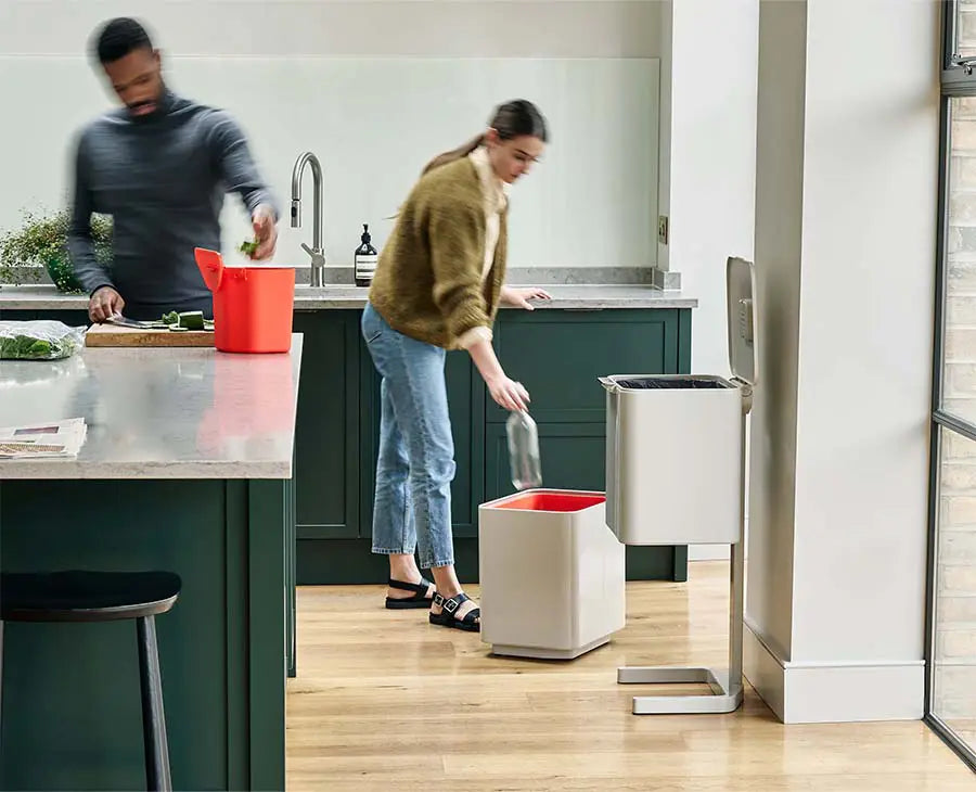 Totem Max 60L Stone Waste & Recycling Bin Starter Set - BU00031 - Image 2