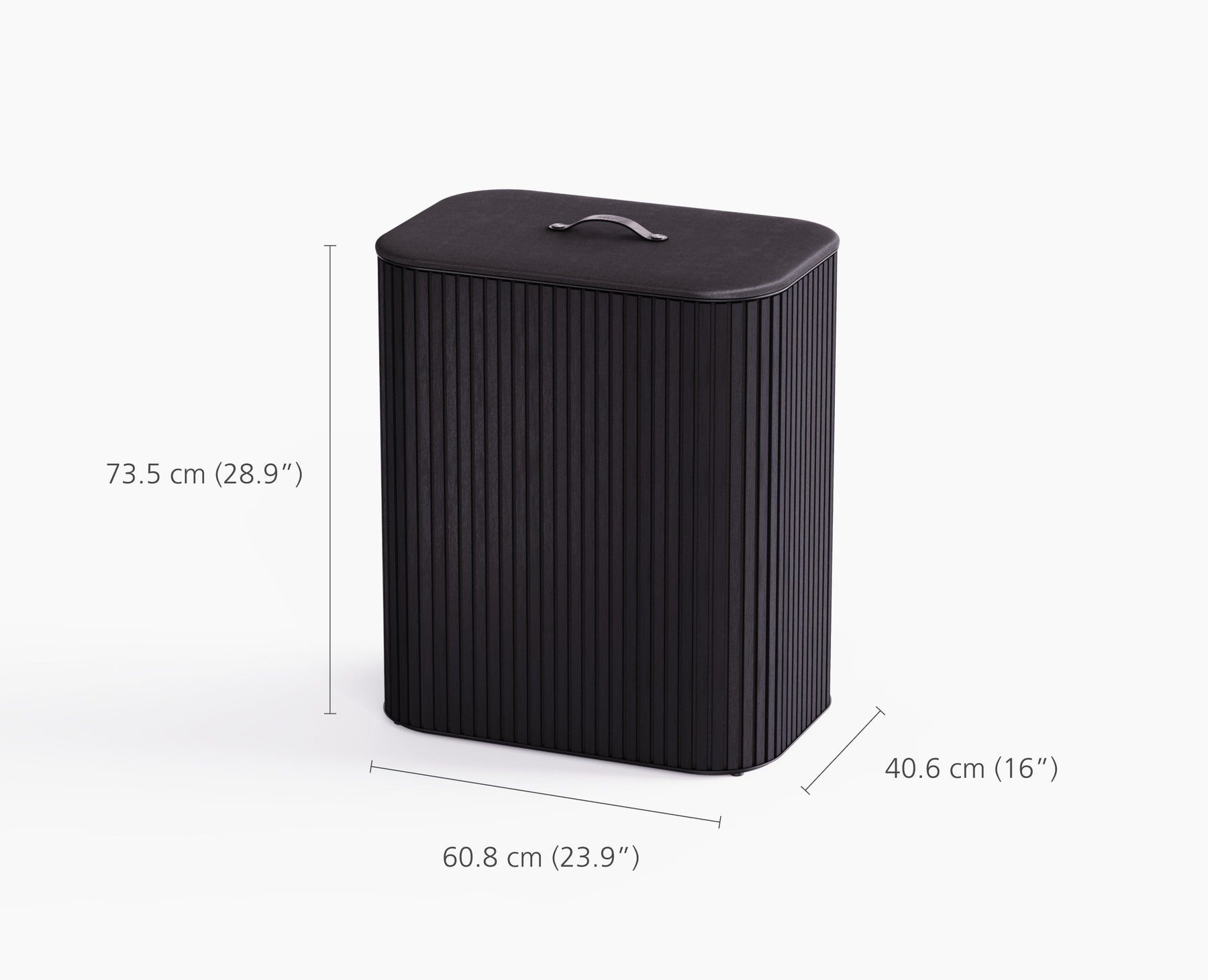 Tota Luxe 90L Black Laundry Separation Basket
