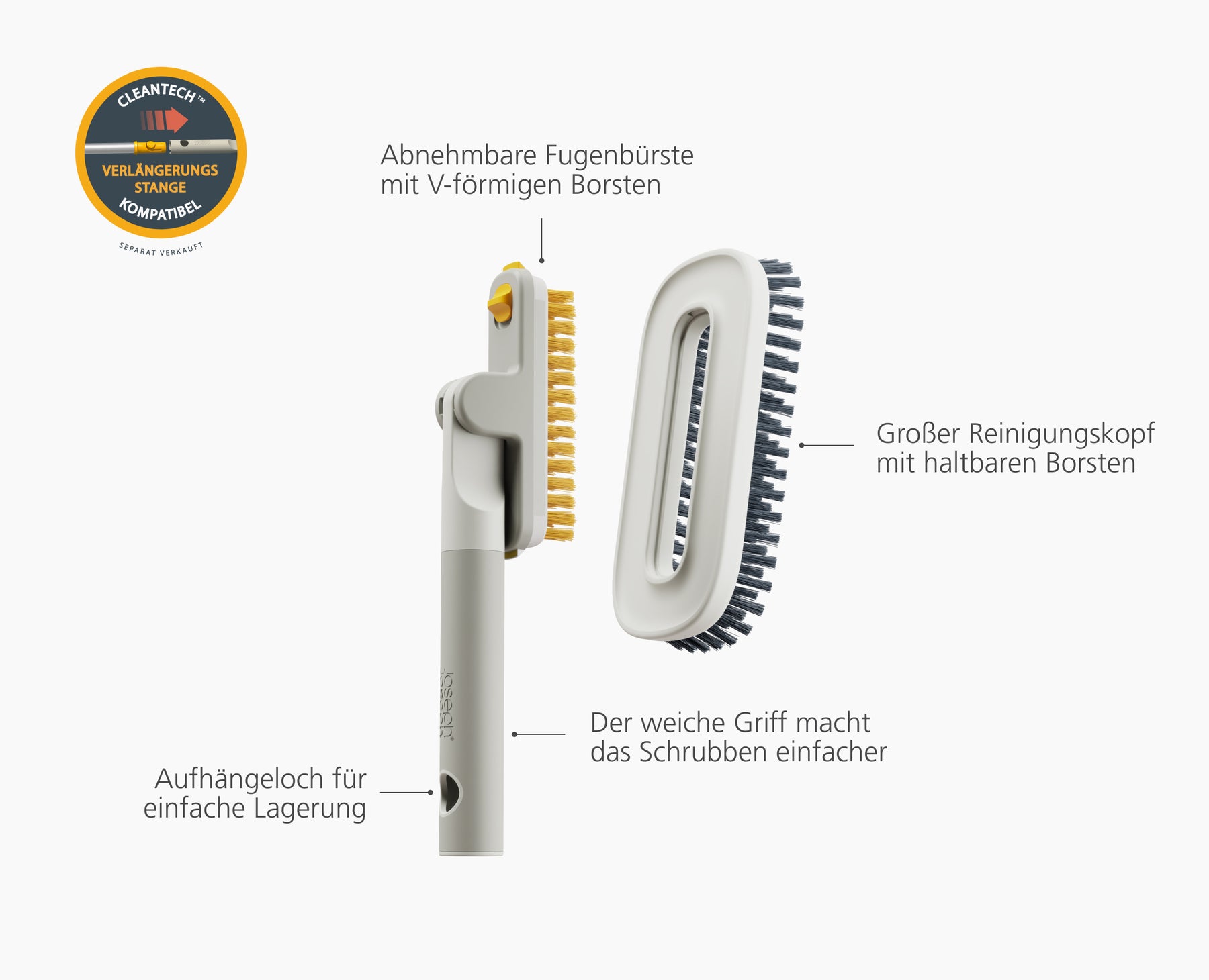 CleanTech 2-in-1 Tile Scrubber Tool