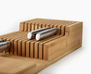 2-piece DrawerStore™ Bamboo Large Cutlery & Knife Organiser Set