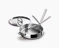 Space Steel Folding Handle 28cm Saute Pan & Lid