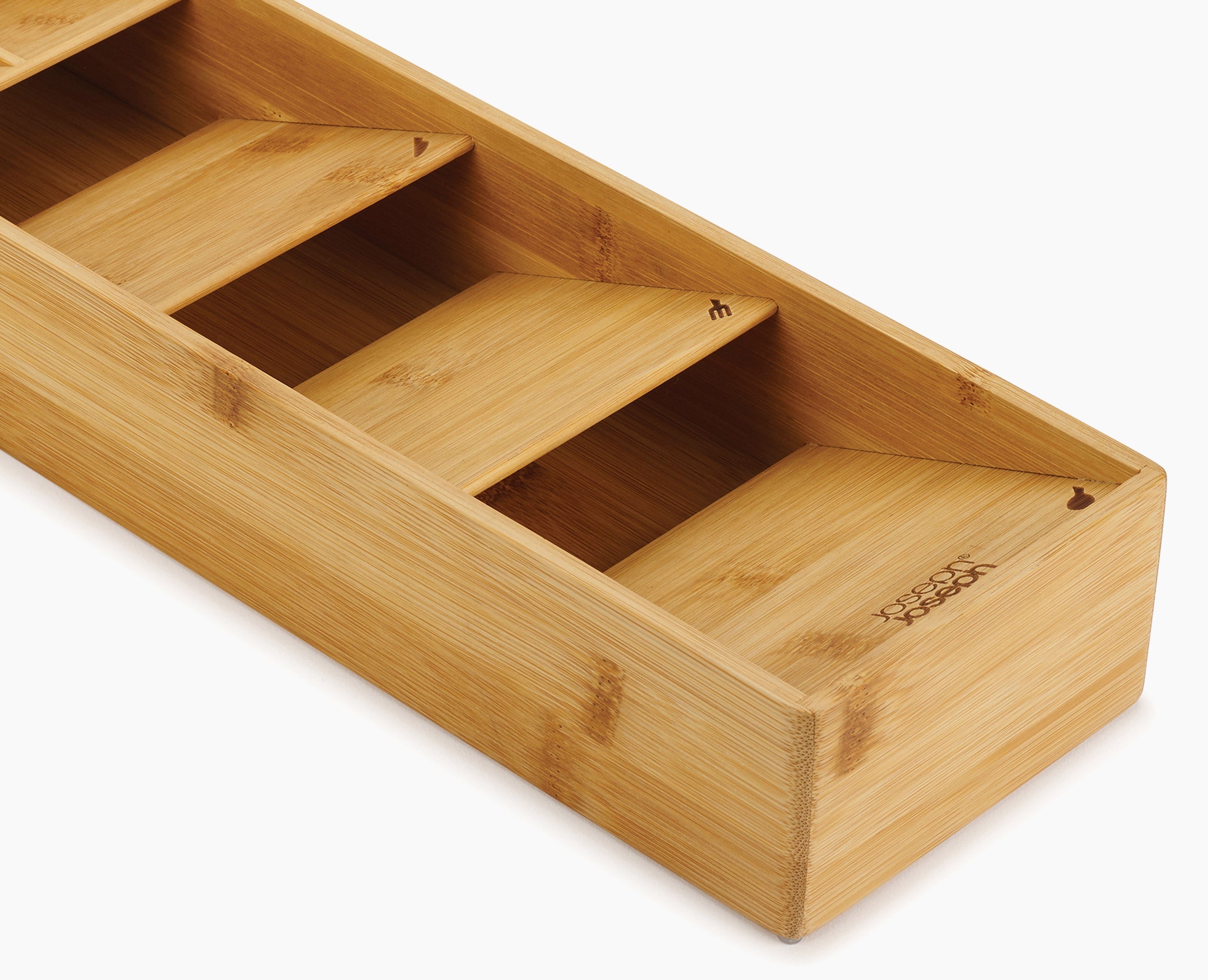 2-piece DrawerStore™ Bamboo Cutlery & Knife Organiser Set