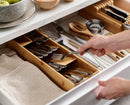 2-piece DrawerStore™ Bamboo Cutlery & Knife Organiser Set