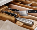 2-piece DrawerStore™ Bamboo Cutlery & Knife Organiser Set