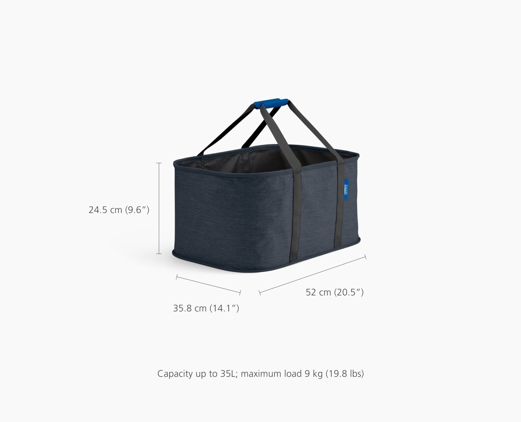 2-piece Black Tota 90L & Hold-All Laundry Basket Set