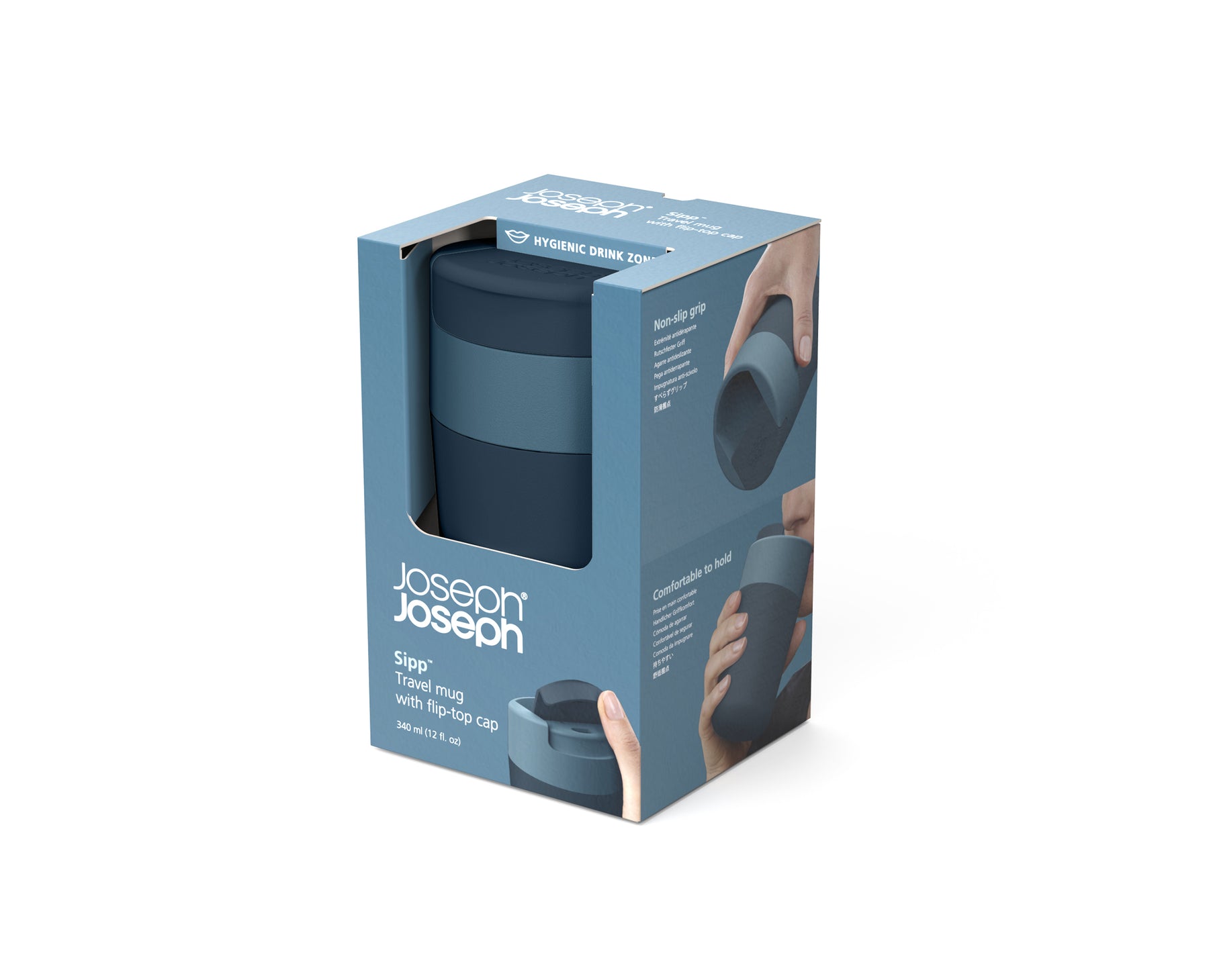 Sipp™ Reisebecher mit Klappdeckel - 340 ml