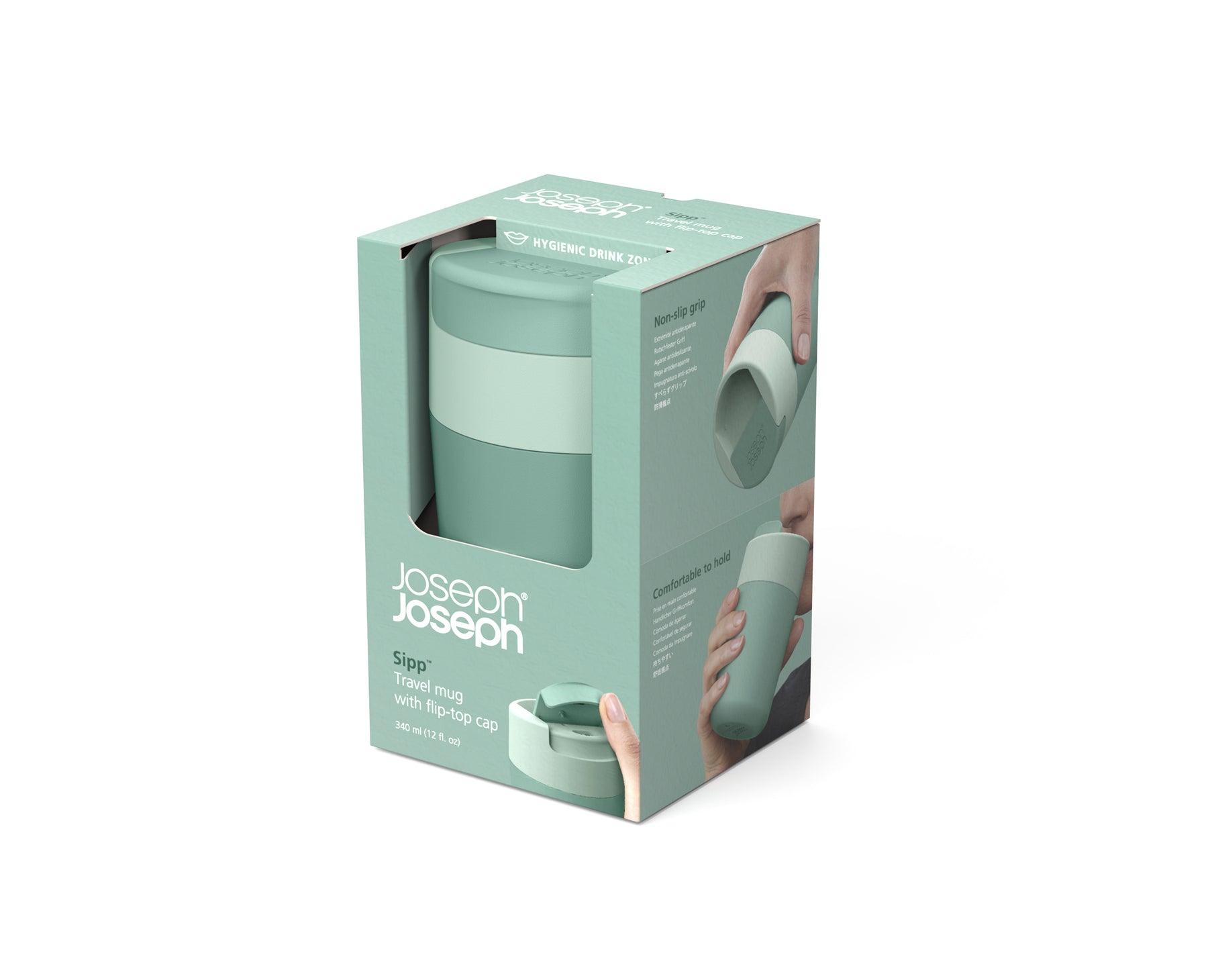 Sipp™ Reisebecher mit Klappdeckel - 340 ml