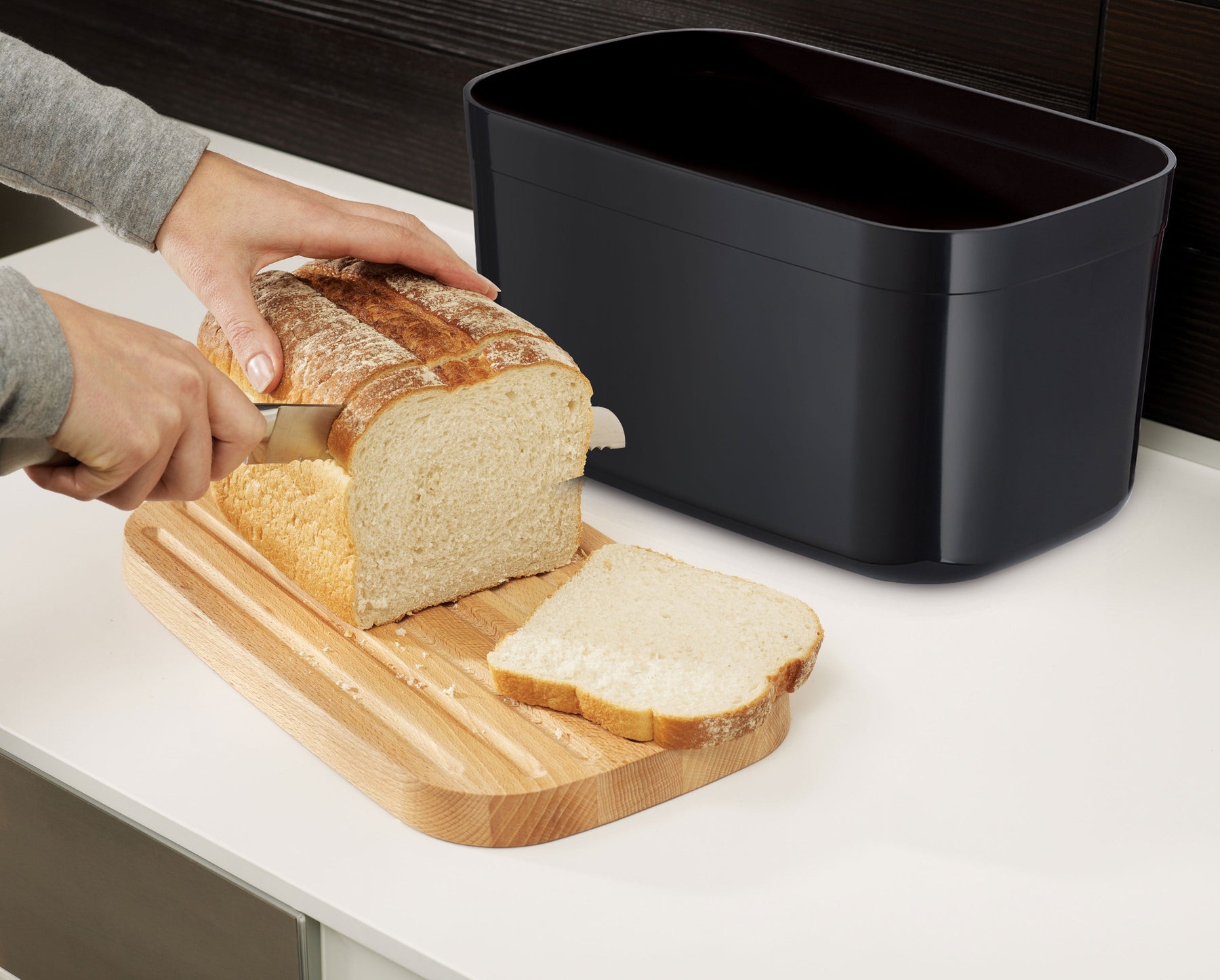 Brotkasten mit Bambus-Deckel