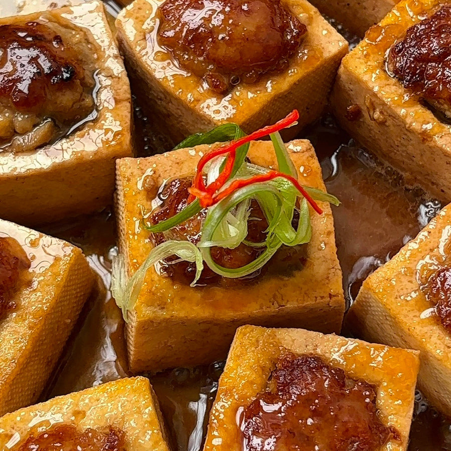 Hakka-Tofu Mit Füllung