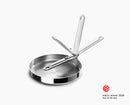 Space Steel Edelstahl Bratpfanne 24cm mit Klappgriff