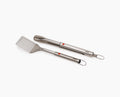 GrillOut 2-Piece Stainless-Steel BBQ Turner &amp; Tongs Set