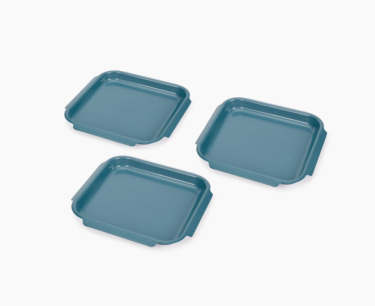 Nest™ Bake Mittel – 3-teiliges Backblech-Set mit Antihaftbeschichtug in Blau