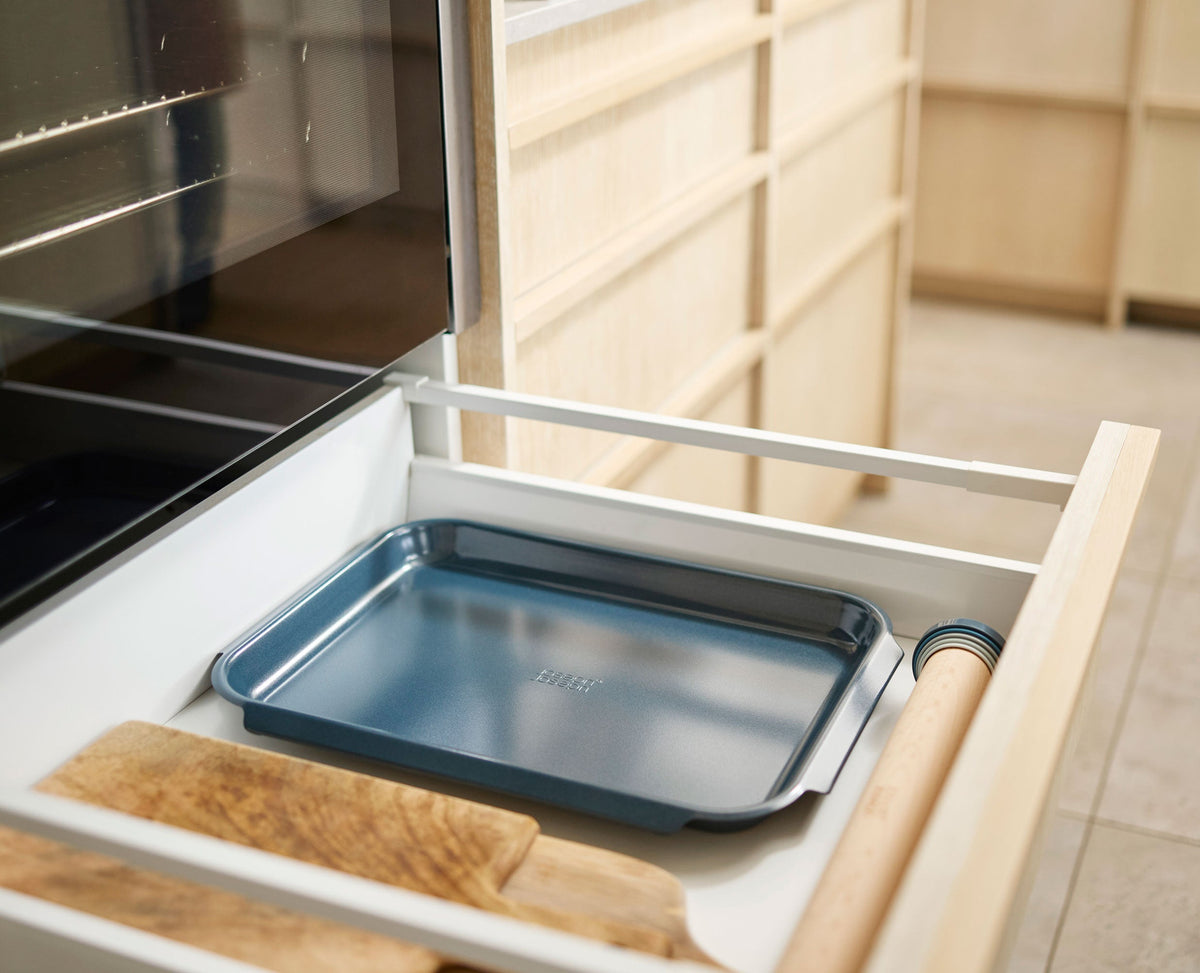 Nest™ Bake Groß – 3-teiliges Backblech-Set mit Antihaftbeschichtug in Blau