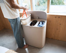 Tota 2 Trio 90L Blasses Pilzbraun Wäsche-Trennkorb