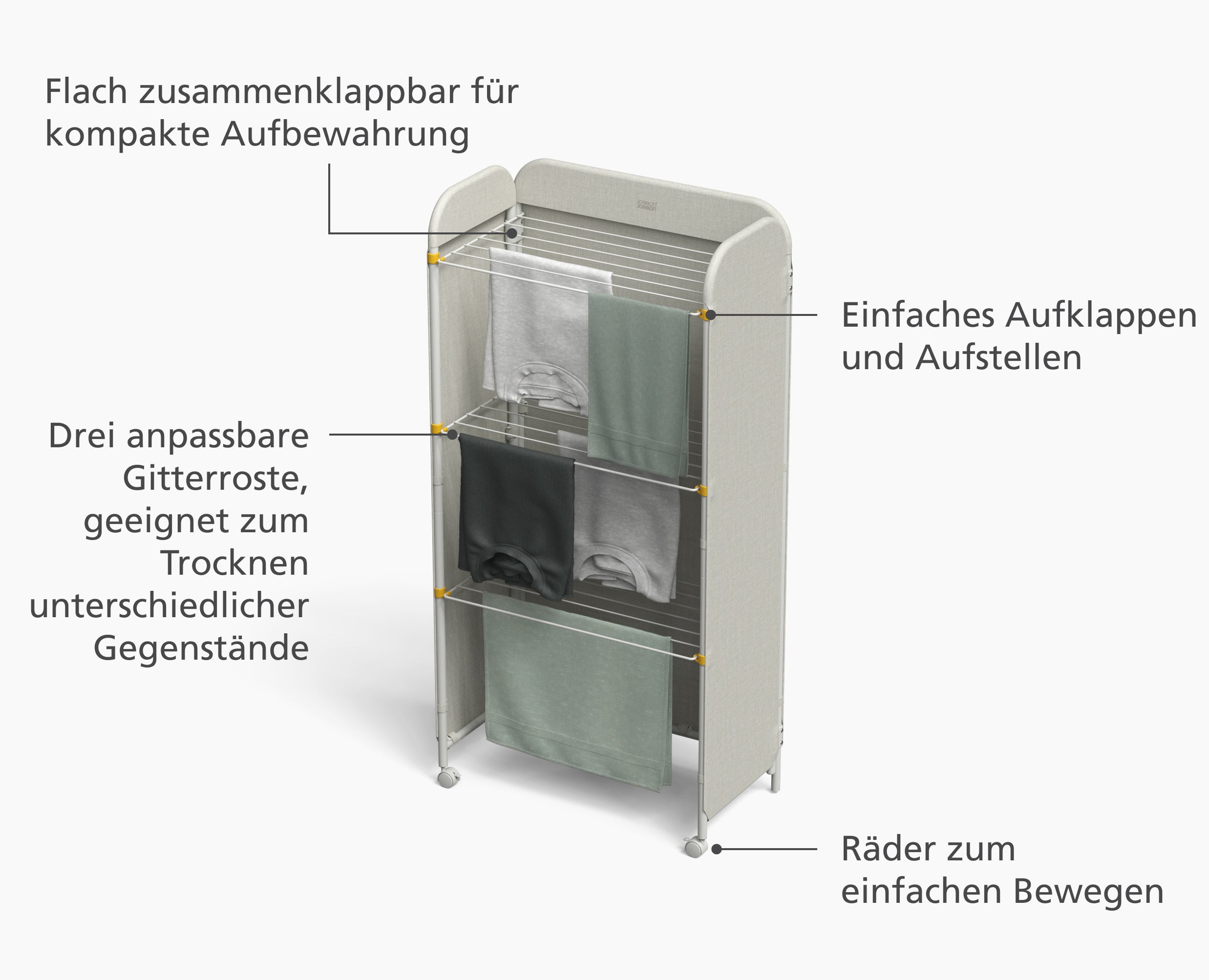 Eclipse™ 3-tier Ecru Screen Airer - 50055 - Image 4