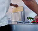 Folio™ Steel 3-teiliges Schneidebrett-Set mit Bambusblock