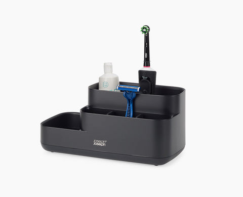 aufbewahrung bad schwarz Badezimmer Organiser Mit Fächern Schwarz