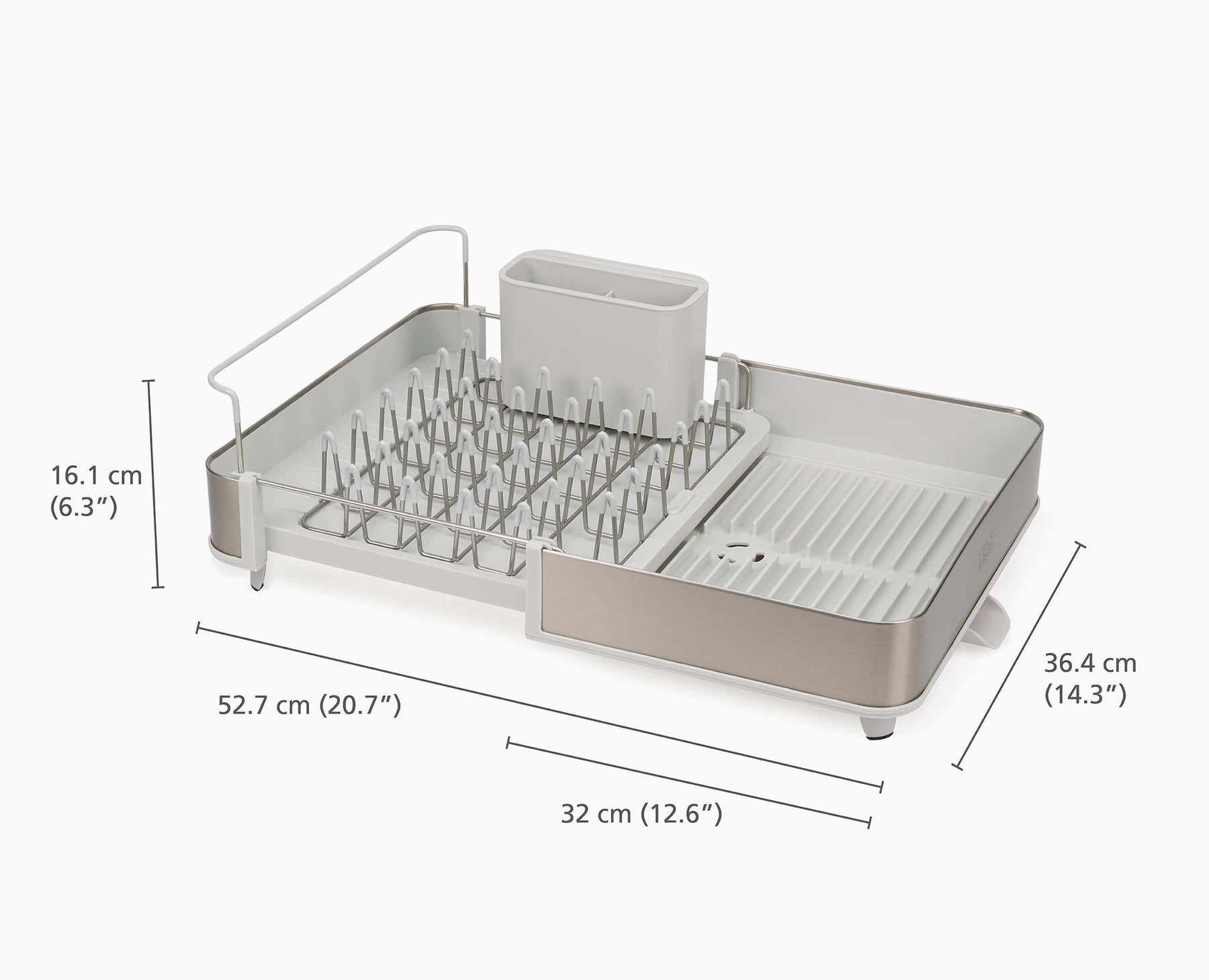 Extend™ Steel Expandable Dish Drainer - 851692 - Image DIMS