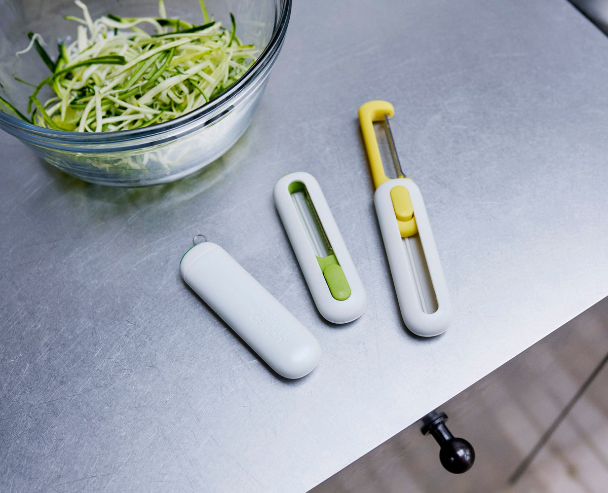 SlideStore™ 3-teiliges Schäler-Set mit einziehbaren Klingen