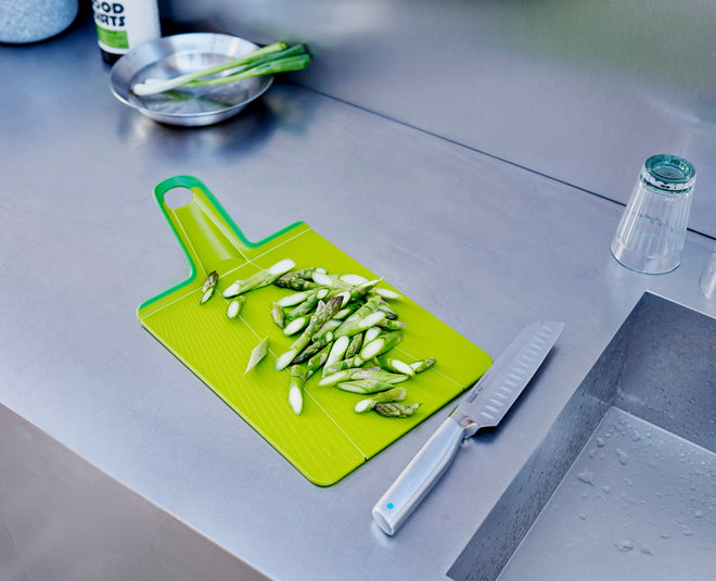 Chop2Pot™ Plus Folding Chopping Board - Green - Image 1