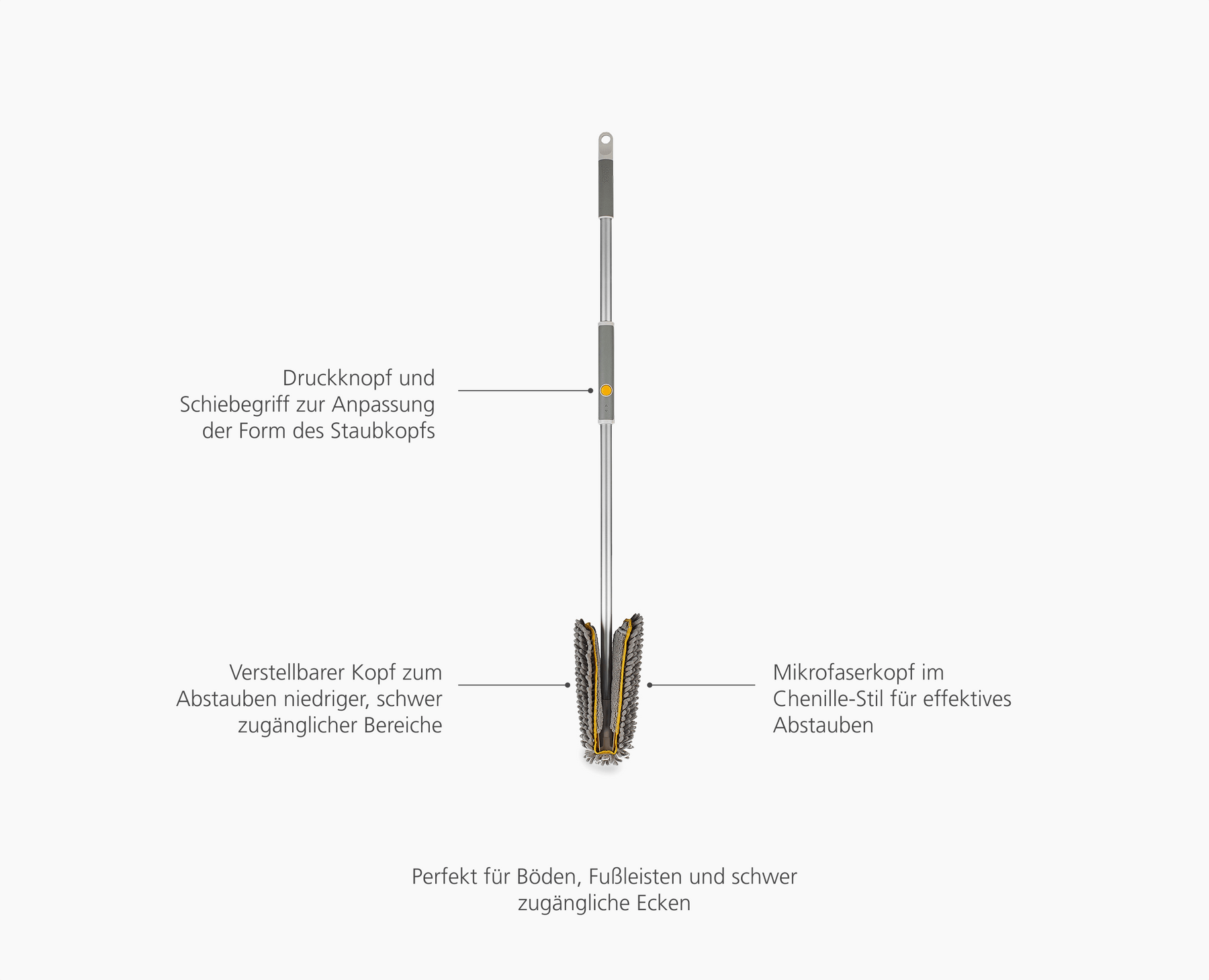 CleanTech™ Verstellbarer Bodenstaubwedel