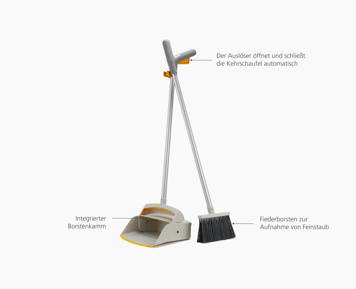 CleanTech™ Kehrschaufel & Besen Set