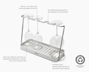DrySmart™ Folding Wine Glass Drying Rack