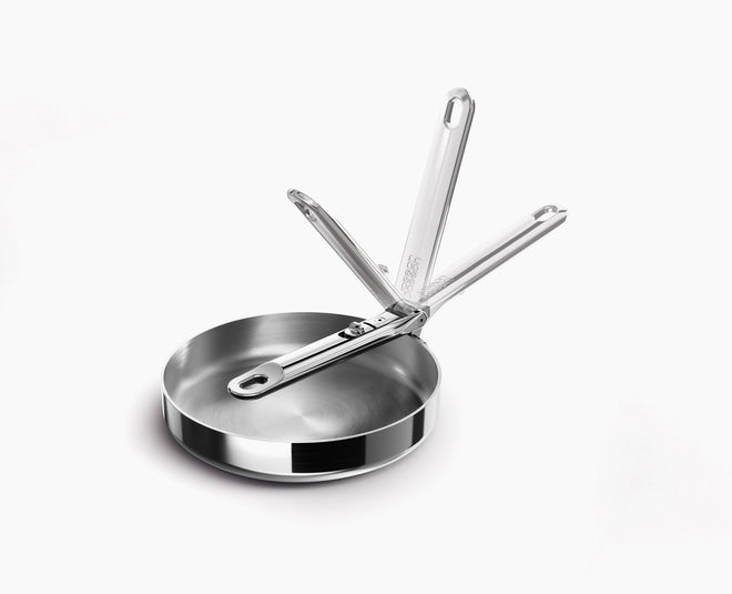 Space Steel Folding Handle 20cm Frying Pan