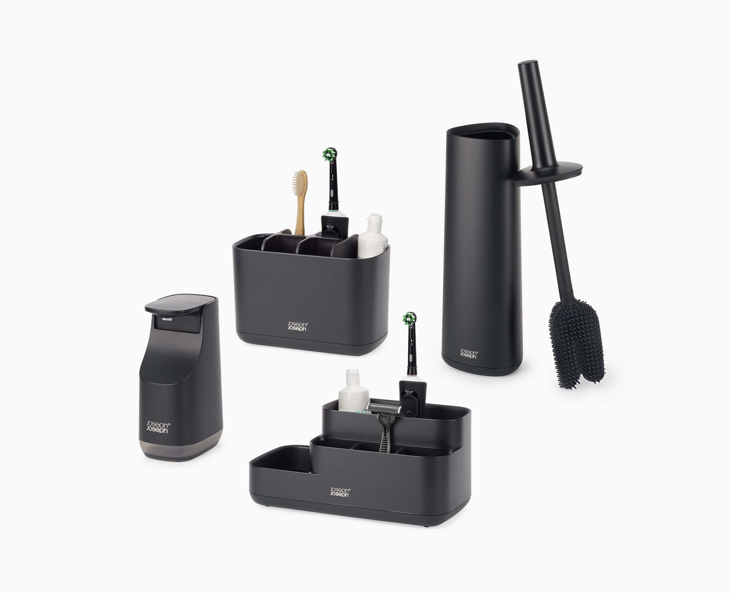 Badset in Mattschwarz