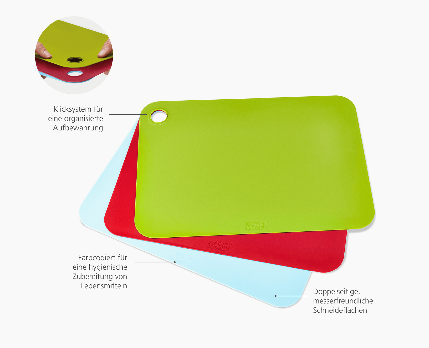 Pop™ 3-teiliges Multicolor Großes Schneidematten