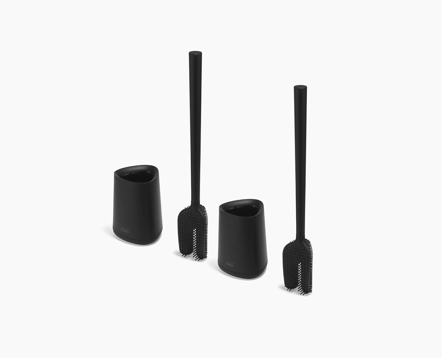 Flex™ 360 Lite 2er-Pack Toilettenbürsten in Mattem Schwarz