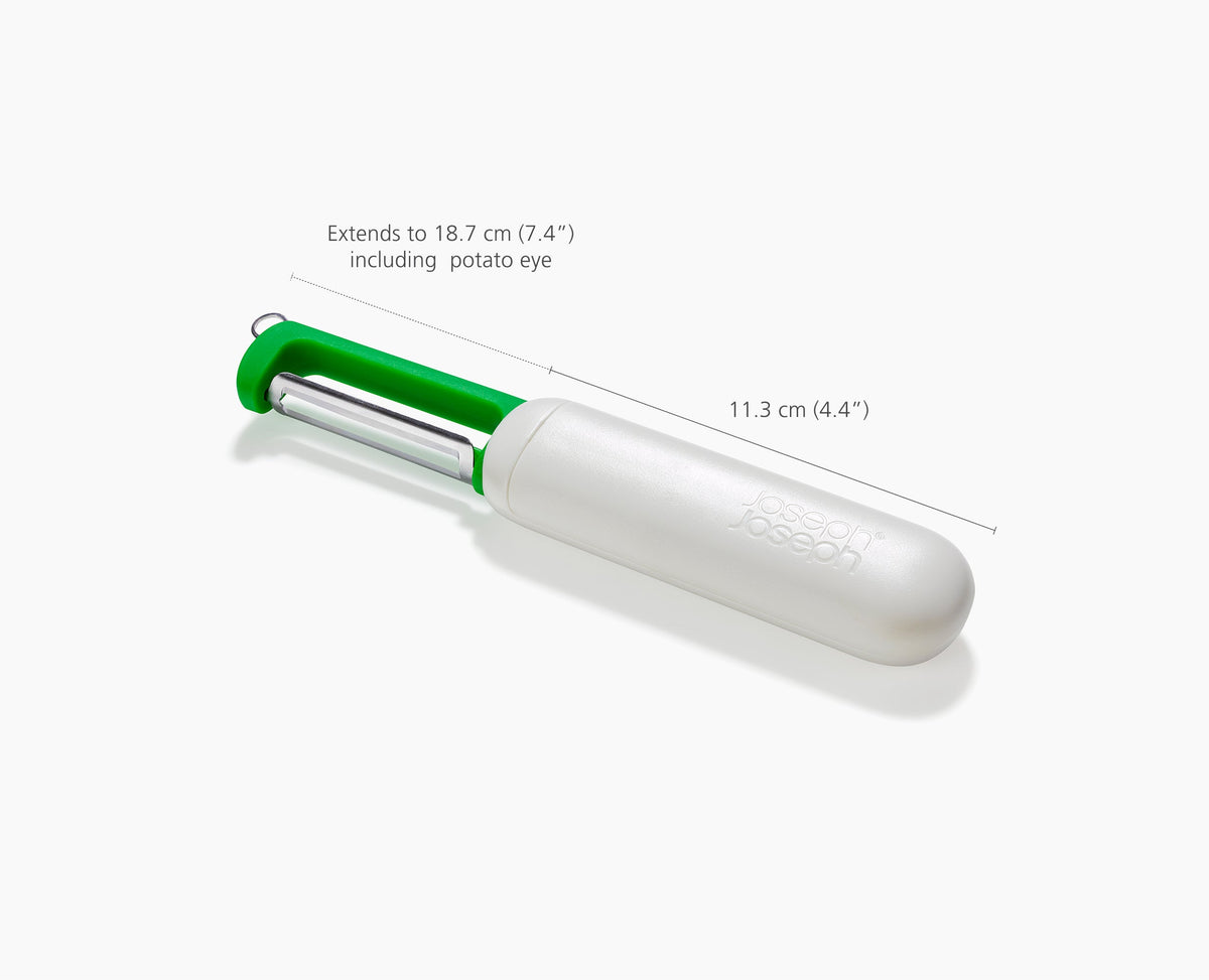 SlideStore™ Steingrüner Gerader Schäler mit einziehbarer Klinge