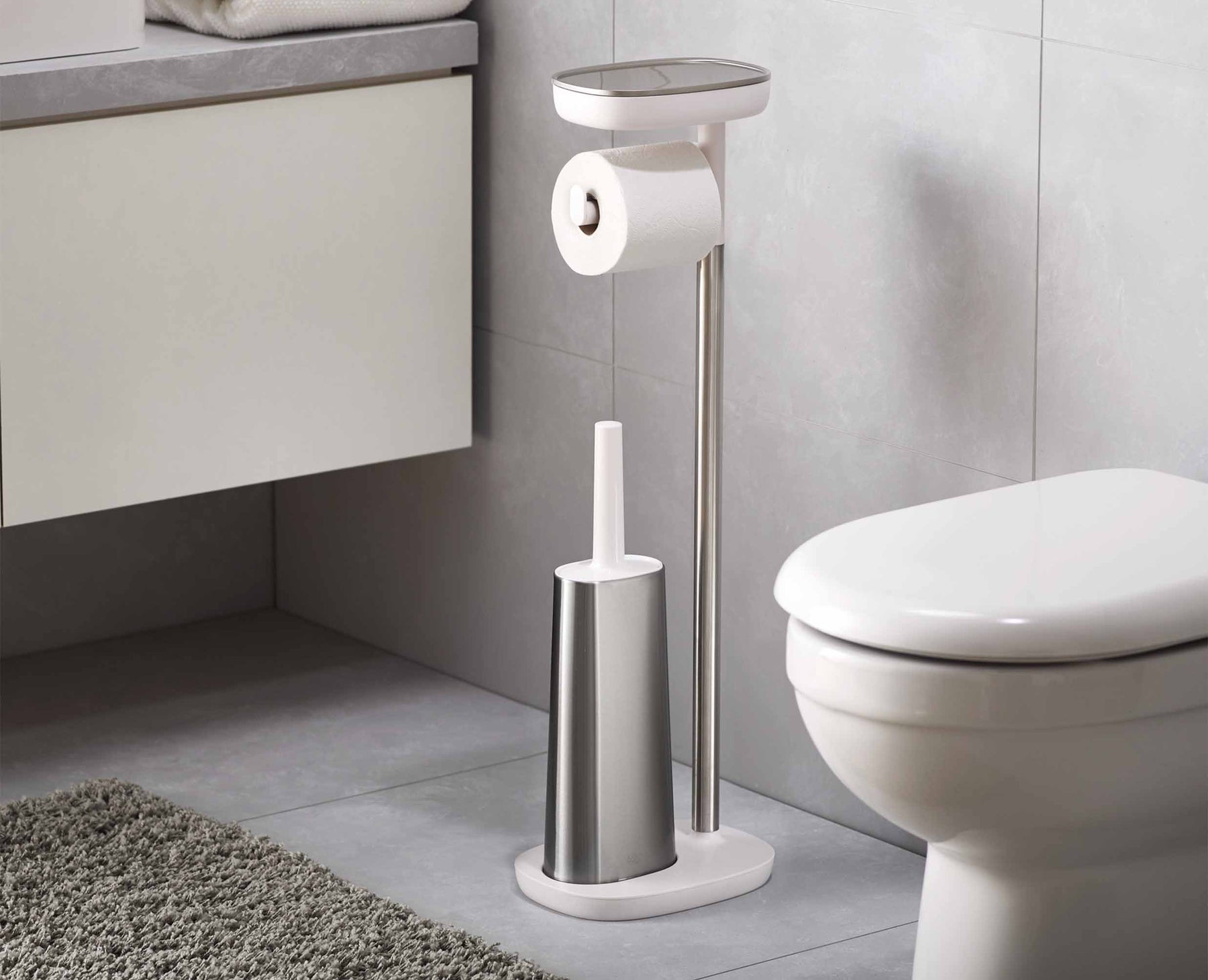 EasyStore™ Plus Toilet Paper Holder with Flex™ Steel Toilet Brush - 70519 - Image 3