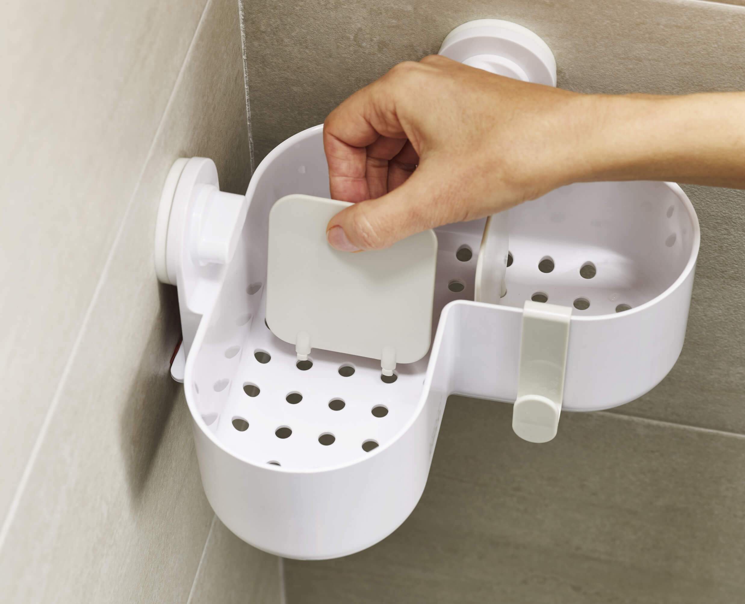 Duo Corner Shower Caddy -image 3 - Removable partition