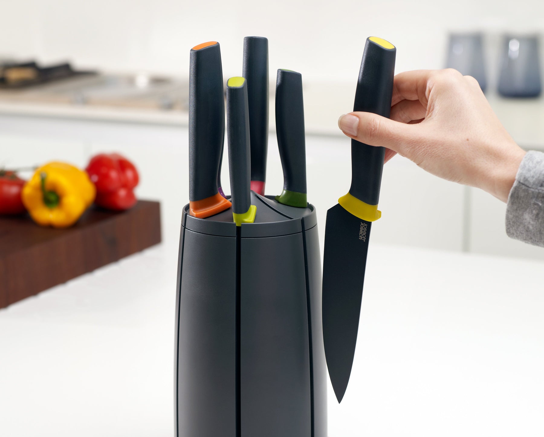 Elevate™ 6-teiliges Messer-Set mit Drehständer